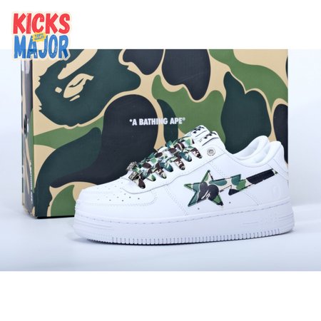 Bape Sta Low White ABC Camo Green 36-45