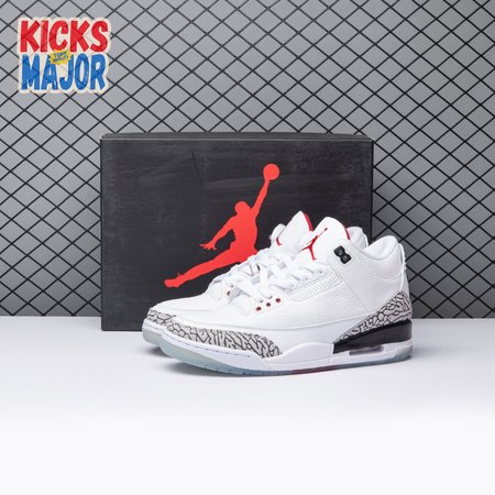 Jordan 3 Retro Free Throw Line White Cement 923096-101 Men's