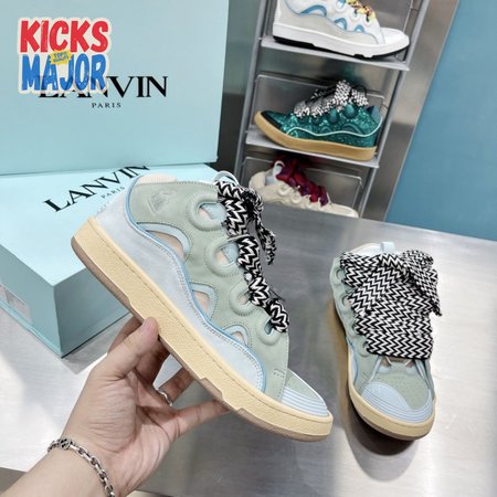LANVIN Curb sneakers pale blue DRA2-A2121 35-45