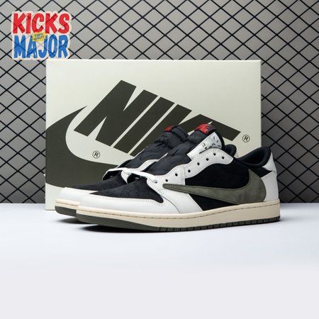 Travis Scott x Air Jordan 1 Low OG Olive DZ4137-106 Unisex