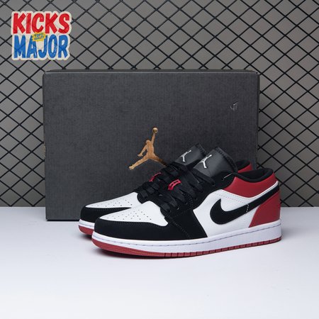 Jordan 1 Low Black Toe 553558-116 Unisex