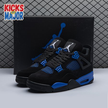 Jordan 4 Retro Black Blue Men's