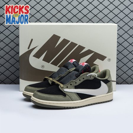 Travis Scott x Air Jordan 1 Low OG Black Olive DM7866-001 Unisex