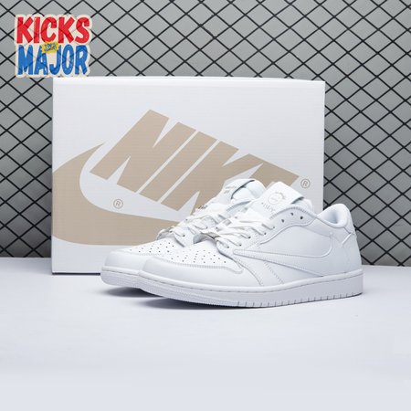 Travis Scott x Air Jordan 1 Low Triple White DM7866 292 Unisex