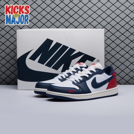 Air Jordan 1 Low OG 'Gym Red & Midnight Navy' HQ2993-100 Unisex