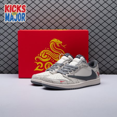 Travis Scott x Fragment Design x Air Jordan 1 Low OG SP XS3086-009 Unisex