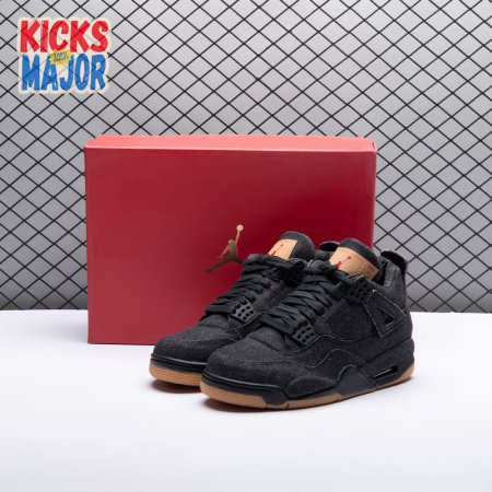 Jordan 4 Retro Levi's Black Men's