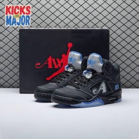 Awake NY x Air Jordan 5 "Black/Racer Blue" DV4982-004 Unisex