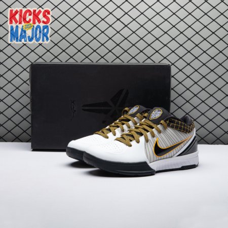 Nike Kobe 4 Protro White Black Del Sol AV6339-101 Men's