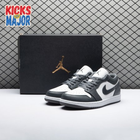 Jordan 1 Low Grey White 553558-044 Unisex