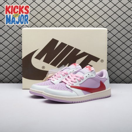 Travis Scott x Air Jordan 1 Low White Pink DM7866-106 Unisex