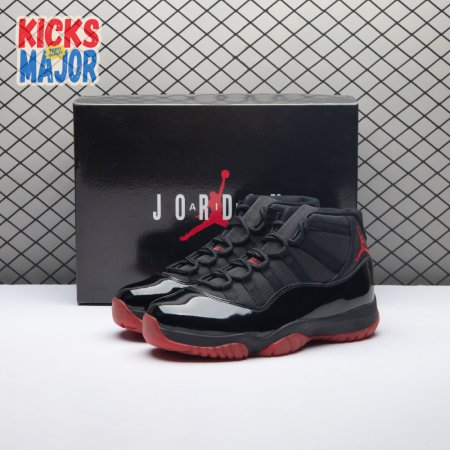 Air Jordan 11 Black Red 378037-326 Men's
