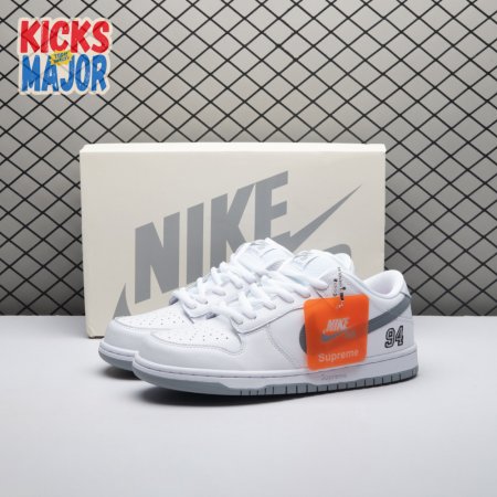 Nike SB Dunk Low 94 White Metallic Silver HQ8487-100 Unisex