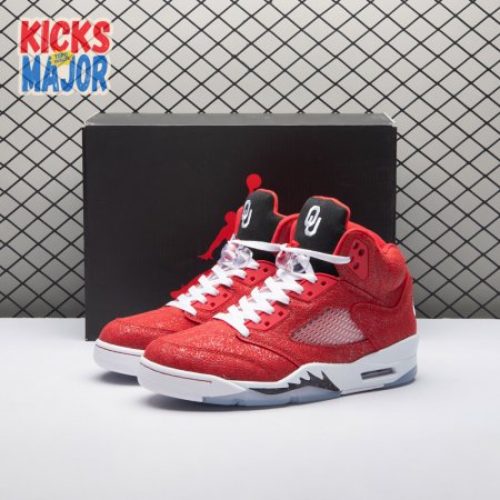 Air Jordan 5 Retro NCAA Oklahoma Sooners PE HQ7978-600 Men's