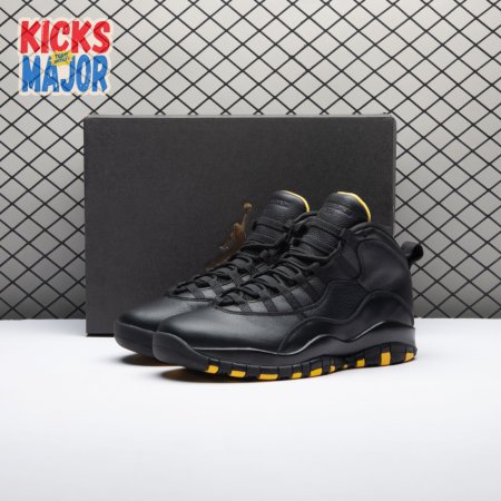 Air Jordan 10 Black Yellow HJ6779-001 Men's