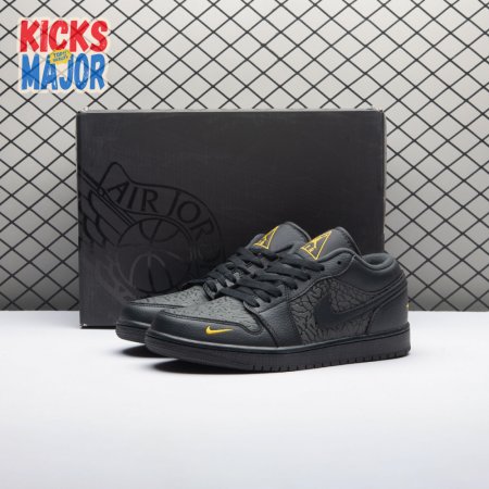 Jordan 1 Low Black Elephant Print IM6568-010 Unisex