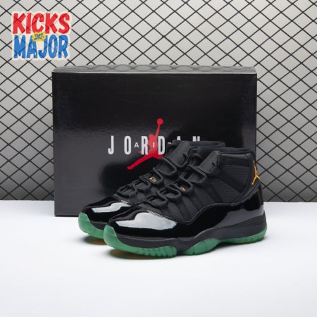 Air Jordan 11 Black Green Yellow CT8012-037 Men's