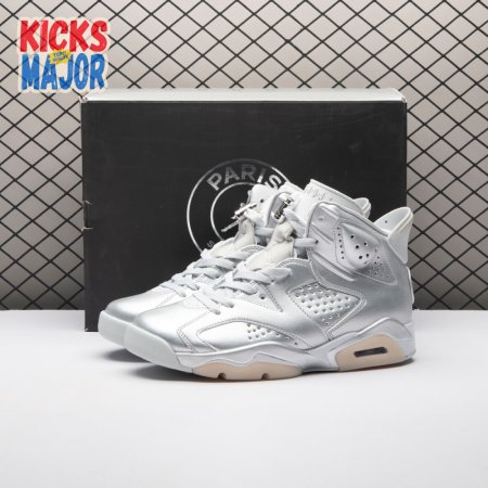 Jordan 6 Retro PSG Paris Saint-Germain Silver IQ5135-001 Men's