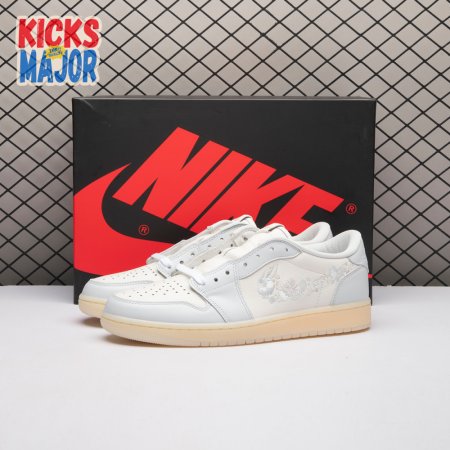 Jordan 1 Retro Low OG Rabbit Floral Swoosh IF4391-100 Unisex