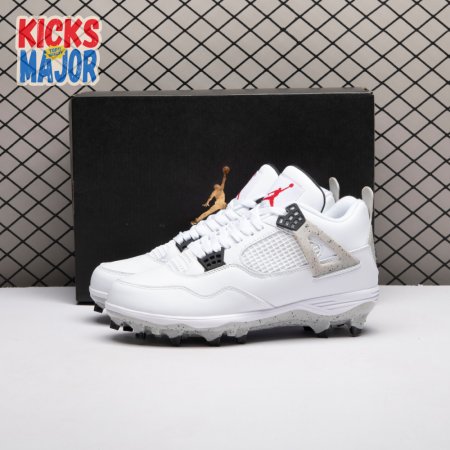 Air Jordan 4 Retro TD Cleat White Cement HQ0207-106 Men's